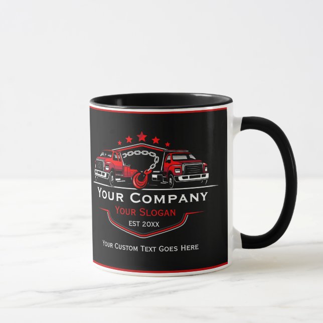 Taza Empresa de Remolque Profesional, Servicio de Trans (Derecha)