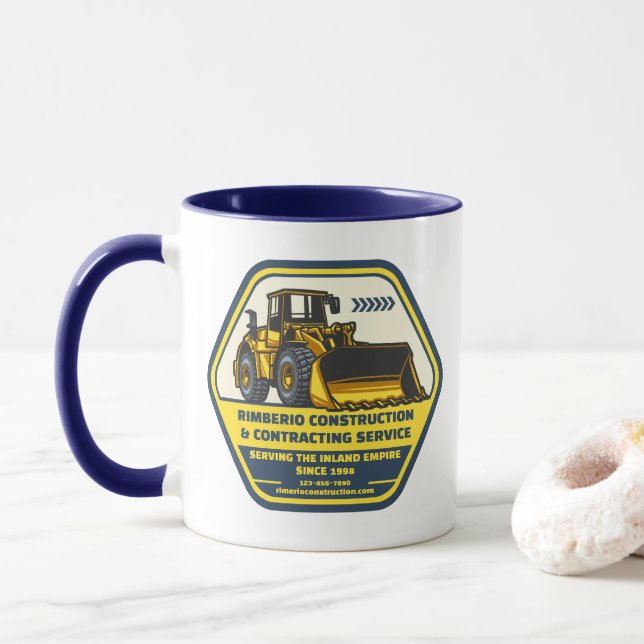 Taza Empresas de Contratación de Construcción Genérica  (Con donut)