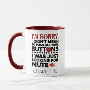 Taza Empujar los botones de mamá Gag Holiday
