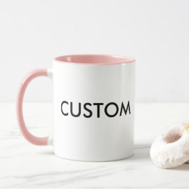 Taza en Blanco para Combo Personalizado - Labio y 