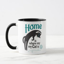 Taza En casa está mi gato