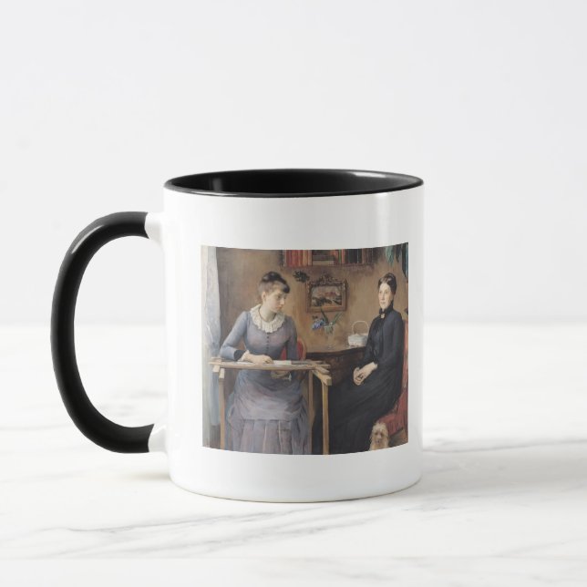 Taza En casa o intimidad, 1885 (Izquierda)