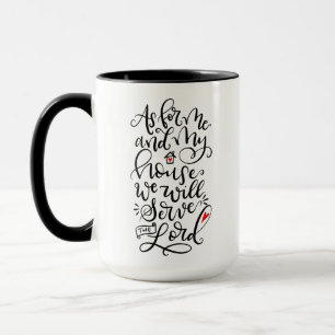 Taza En cuanto a mí y a mi casa, serviremos a Jehová