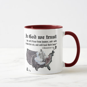 Taza EN DIOS CONFIAMOS EN - 2 7:14 de las crónicas