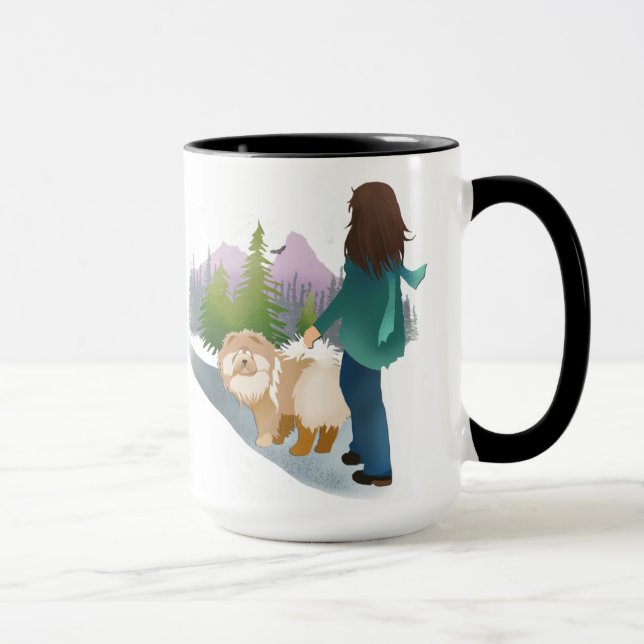 Taza EN EL BOSQUE YO VOY CHow MUG - elegir estilo    (Derecha)