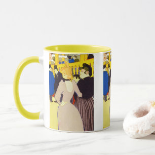 Taza En el club nocturno de Toulouse Lautrec, Arte Anti