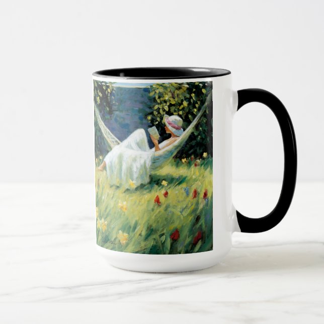 Taza "en el jardín" por el artista Paul Milner (Derecha)