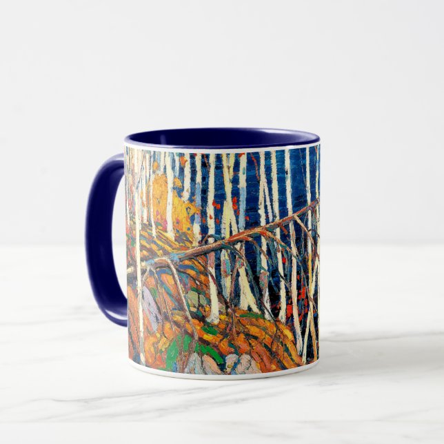 Taza En el norte, arte fino de Tom Thomson, (Anverso izquierdo)