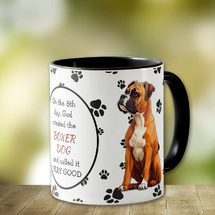 Taza En el octavo día Dios creó perros bóxer