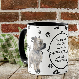 Taza En el octavo día que Dios creó perros Cairn Terrie