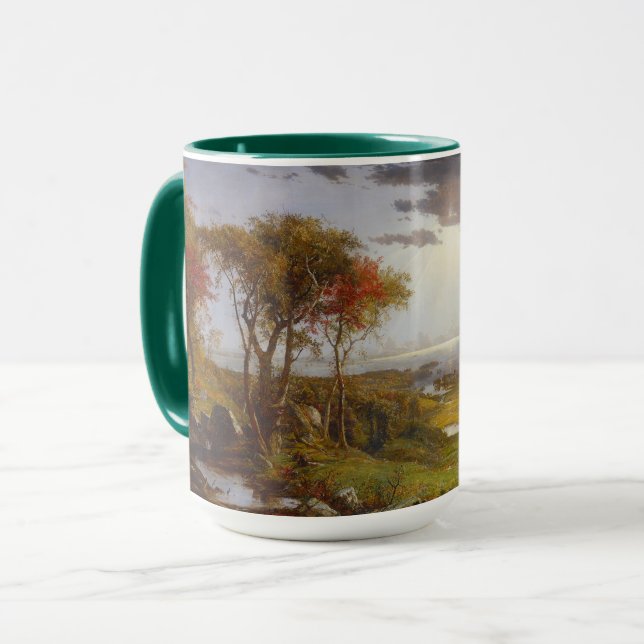Taza En el río Hudson, 1860 (aceite en lona) (Anverso izquierdo)