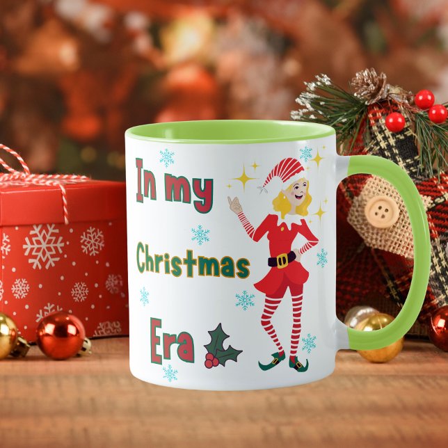 Taza En la era de mis Navidades Elf Cute Mug (Subido por el creador)