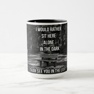 Taza En la oscuridad de la cita