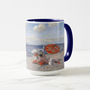 Taza En la playa el c.1892