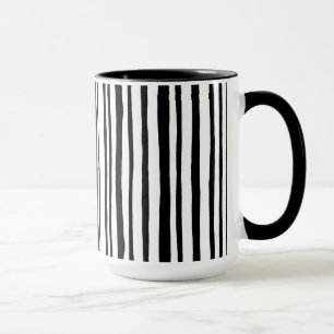 Taza En las bandas de Woods negro RInger Mug