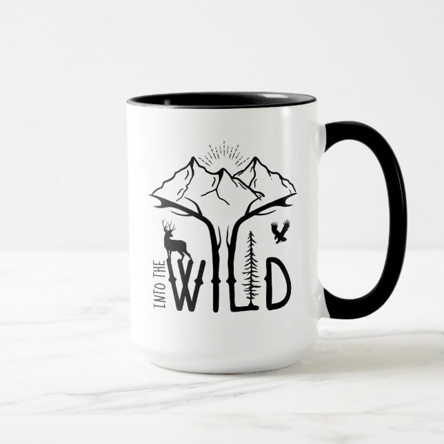 Taza En las Montañas Silvestres Amor Por La Naturaleza (Derecha)