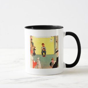Taza En los Vets de Norman Rockwell
