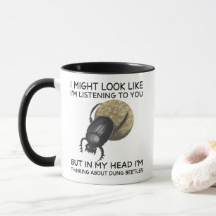 Taza En Mi Cabeza Estoy Pensando en Escarabajos Estiérc