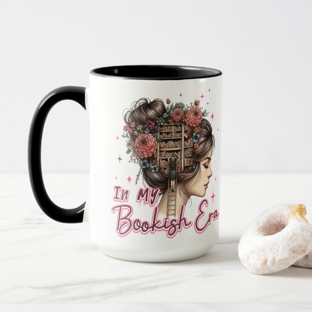 Taza En mi era de la librería (Con donut)