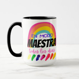 Taza En modo de maestra / humor de profesores