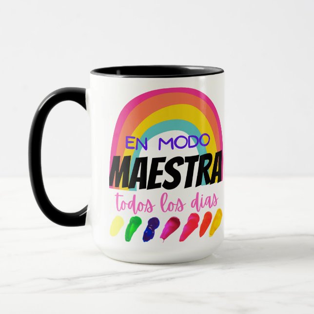 Taza En modo de maestra / humor de profesores (Izquierda)