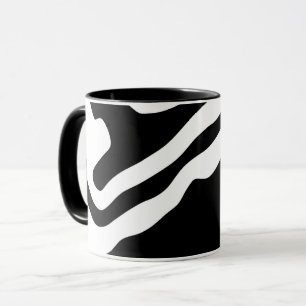 Taza En profundidad: Resumen en blanco y negro