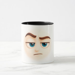 Taza ¿En serio? cara azul sin impresionar estado de áni