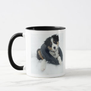 Taza en tubo interno en la nieve