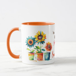 Taza En un mundo lleno de Rosas, sé girasol