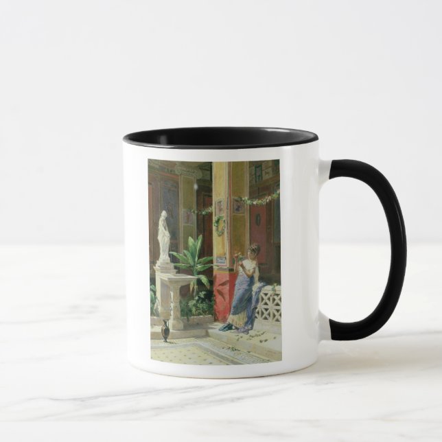 Taza En un patio en Pompeya, 1878 (Derecha)