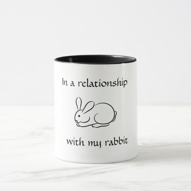 Taza En una relación Rabbit Mug (Centro)