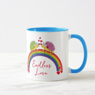Taza Enamorados de los erizos de Lindos. Erizo,