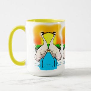 Taza Enamorándose de las grullas