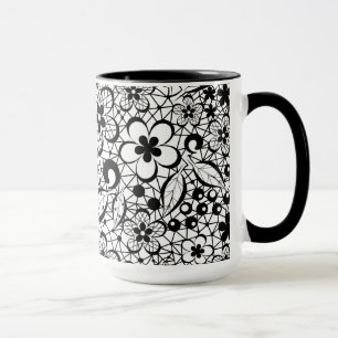 Taza Encaje negro