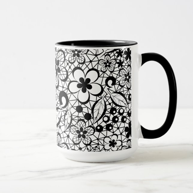 Taza Encaje negro (Derecha)