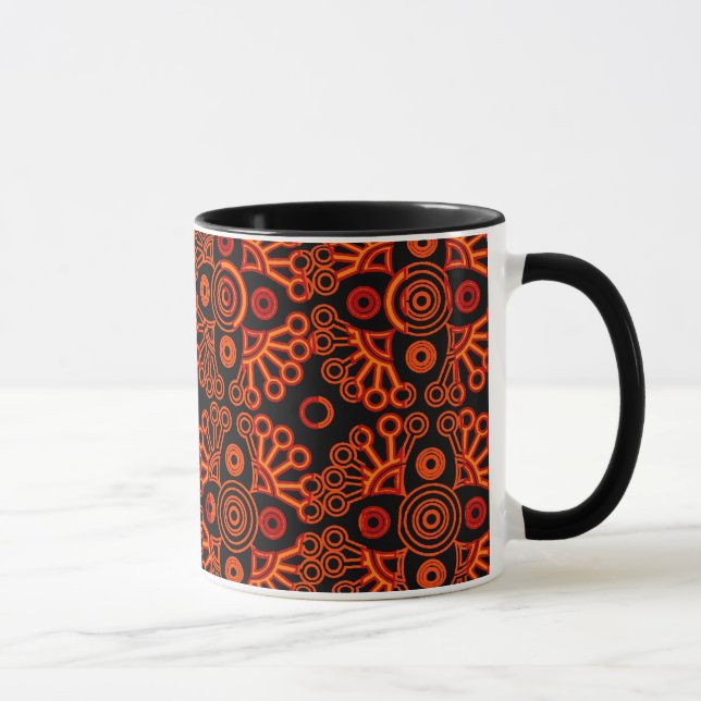 Taza encaje rojo (Derecha)