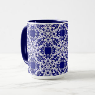 Taza encaje victoriano floral.