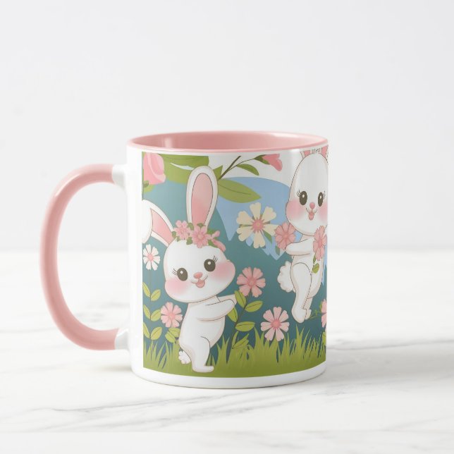 Taza Encantador diseño de la celebración de Pascua (Izquierda)
