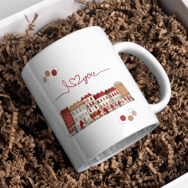 Taza Encantador "I love you" Ilustracion callejero