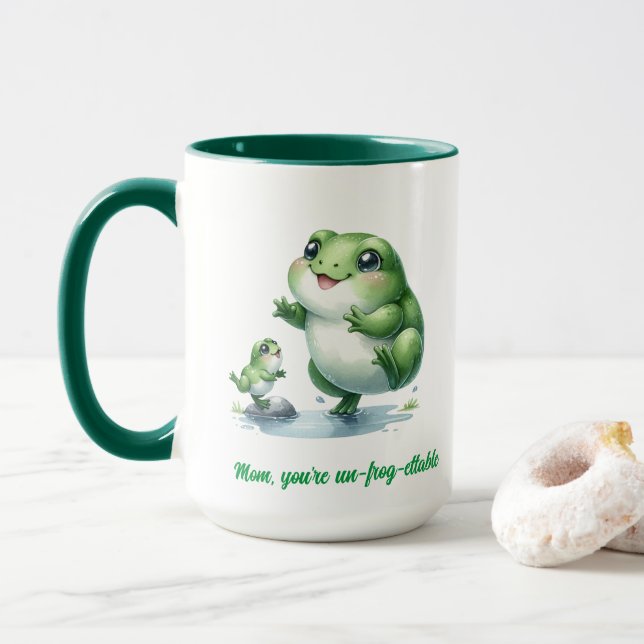 Taza Encantador regalo para mamá - Tributo a la madre (Con donut)