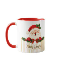 Taza encantadora de Santa Feliz Navidad