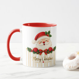 Taza encantadora de Santa Feliz Navidad