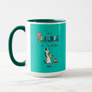 Taza Encantadora profesora cebra