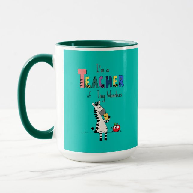Taza Encantadora profesora cebra  (Izquierda)