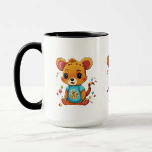 Taza Encantadores microbios de 15 oz con animal adorabl