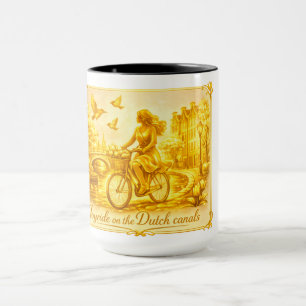 Taza Encanto de Puentes Arqueados de Amsterdam Dorado