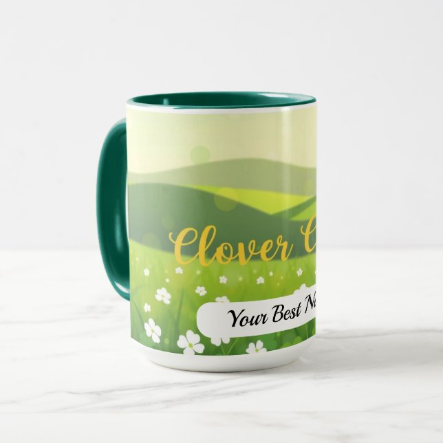 Taza Encanto de Trébol de Punto (Anverso izquierdo)