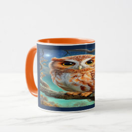 Taza Enchanted Forest Cute Night Owl Coffee Mug