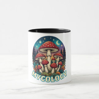Taza Enchanted Forest Mushroom Art