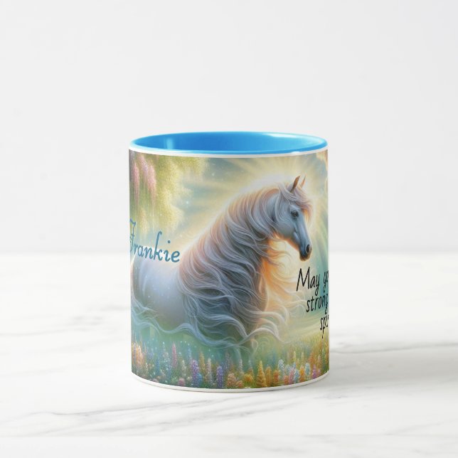 Taza Enchanted Meadow White Horse Mug (Centro)